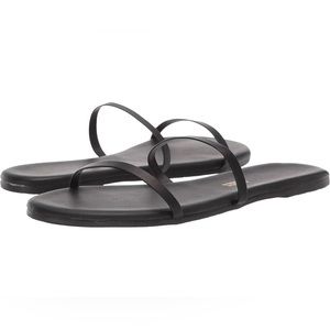 Tkees Black Gemma Slides Size 7